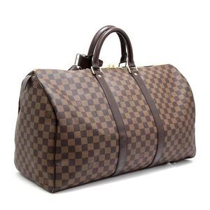 Louis Vuitton Keepall 50 Boston Bag Damier Brown